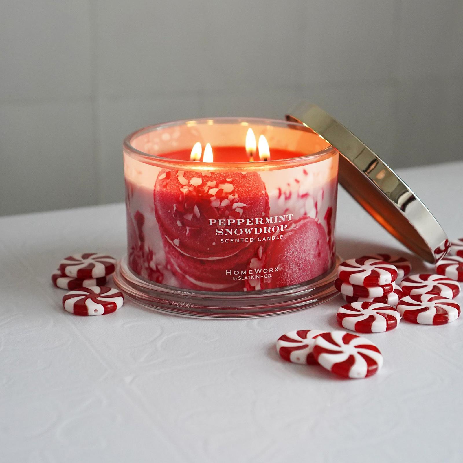 Peppermint Snowdrop 4-Wick Scented Candle