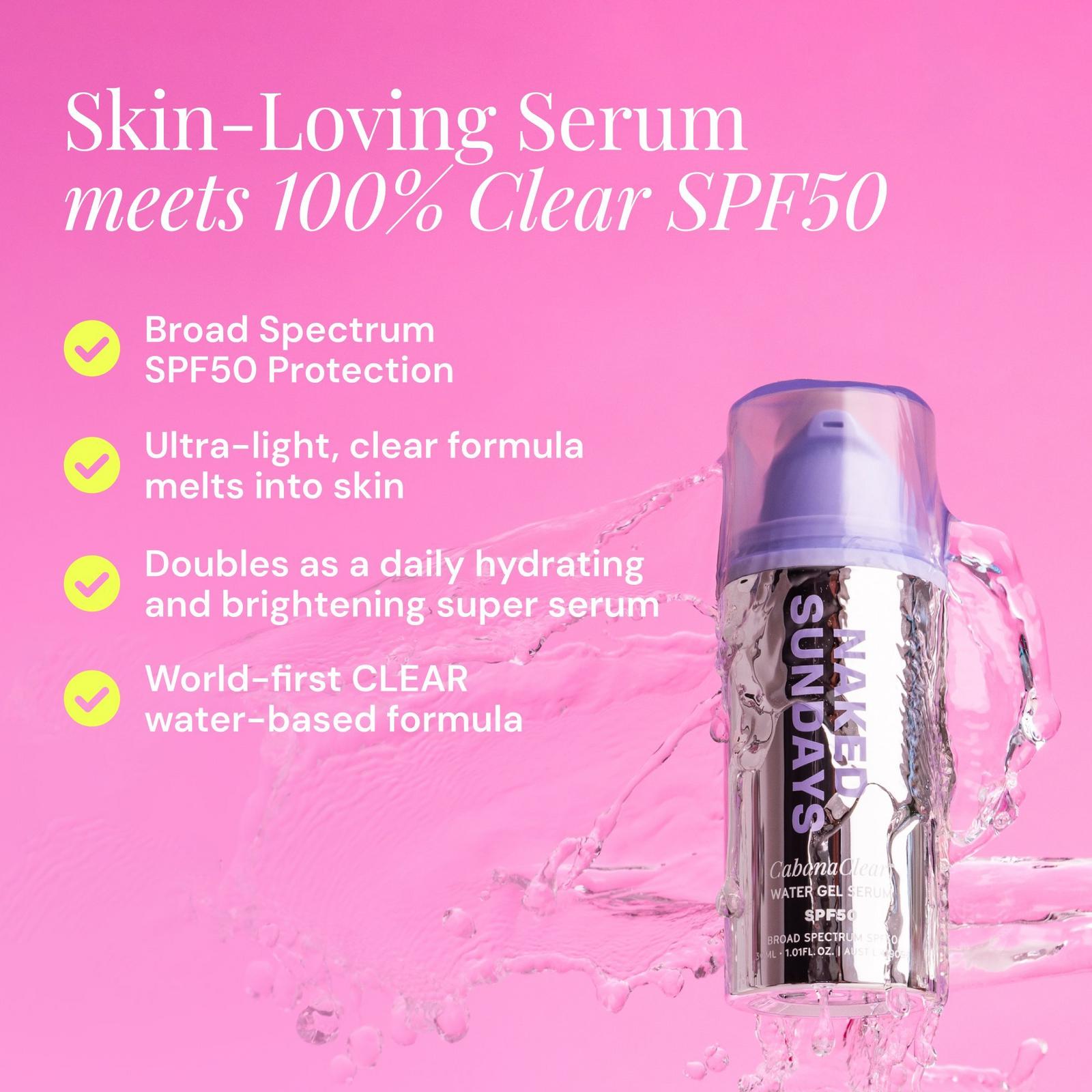 CabanaClear Water Gel Serum SPF50
