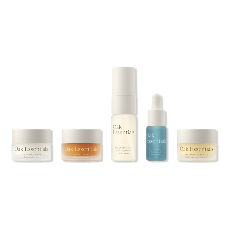 Oak Essentials - Mini Routine: 5-Step Travel-Size Skin Gift Set