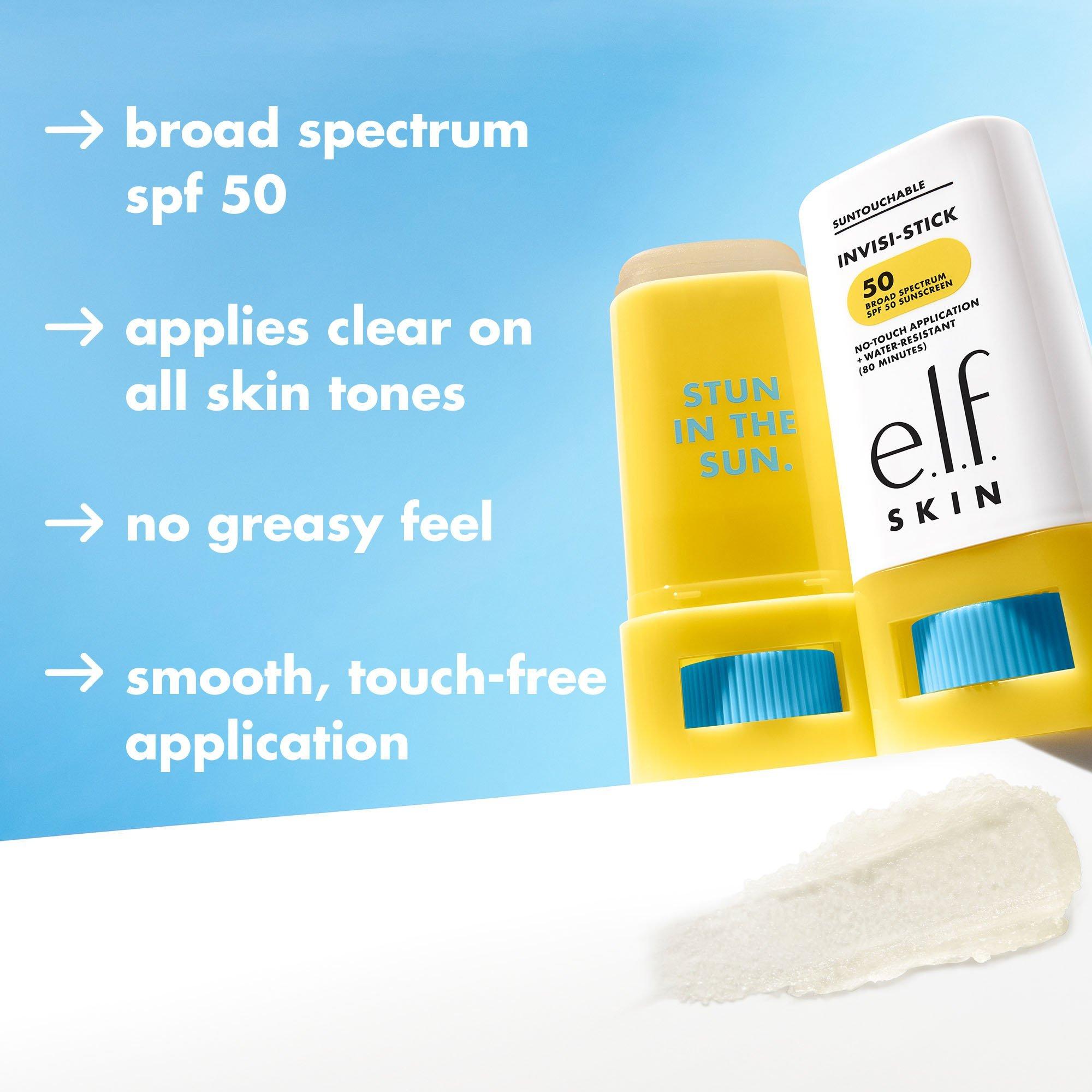 Невидимый солнцезащитный стик e.l.f. Cosmetics Suntouchable Invisi-Stick SPF 50 — фото 4