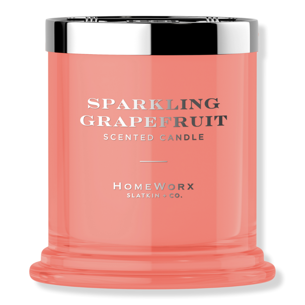 Homeworx Sparking Grapefruit 1-wick Scented Candle In Pink