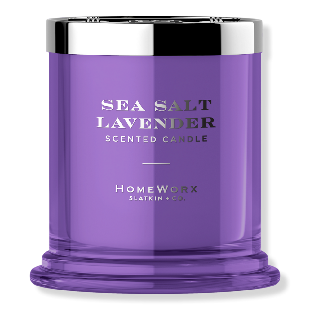 Homeworx Sea Salt Lavender 1-wick Scented Candle In Pink