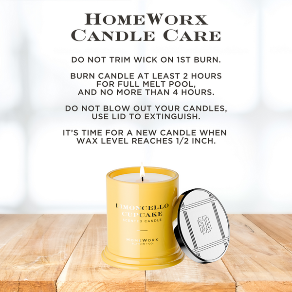 HomeWorx Limoncello Cupcake Scented Candle and Reed Stick Diffuser Gift Set #7
