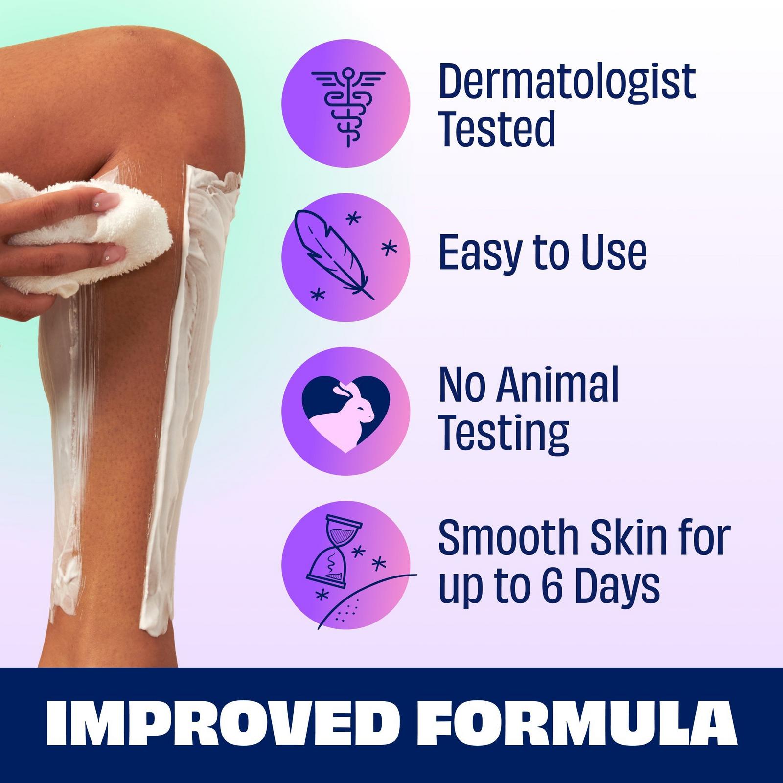 Body Cream Hair Remover with Soothing Aloe and Water Lily