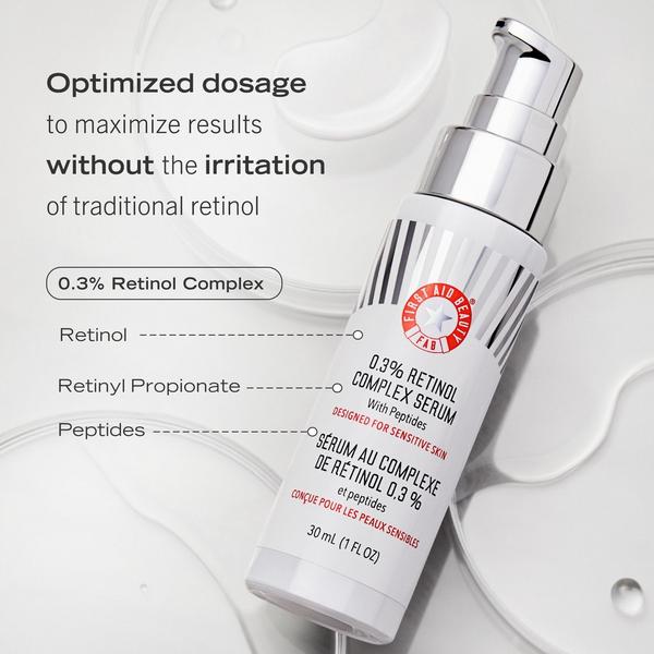 First Aid Beauty 0.3% Retinol Complex Face Serum with Peptides #4