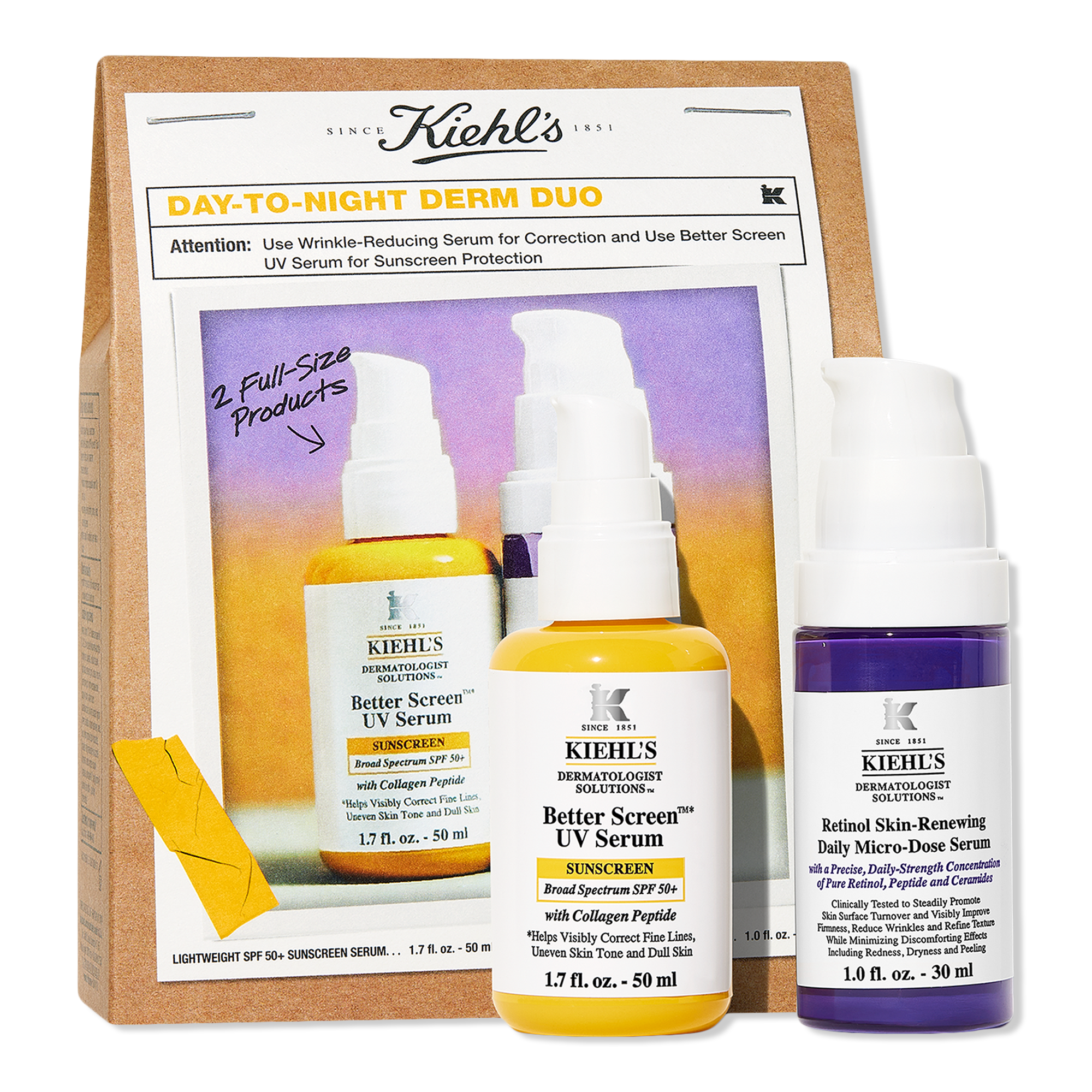 Kiehl's Since 1851 Day-To-Night Derm Duo Skincare Gift Set #1