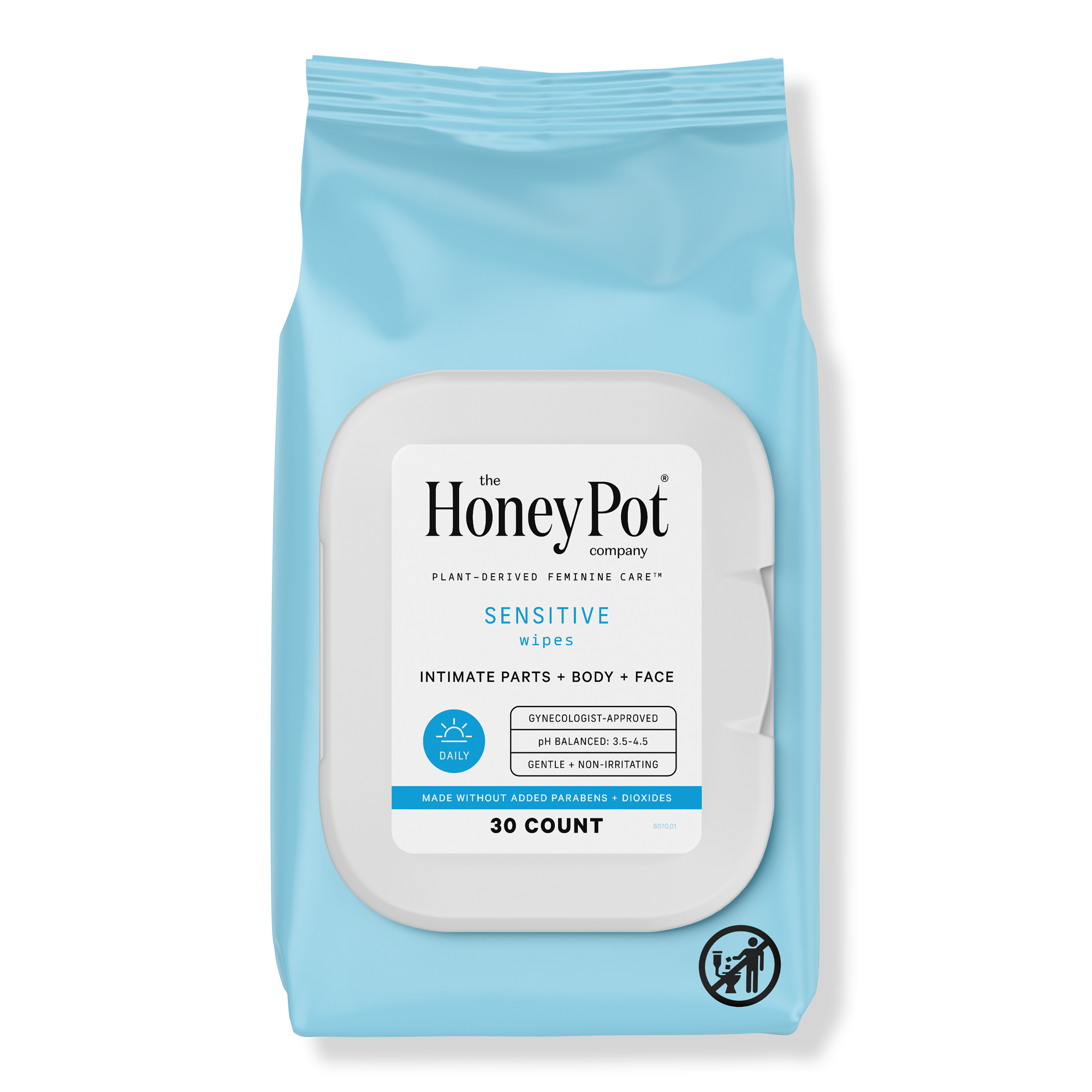 The Honey Pot Company Sensitive Daily Feminine Cleansing Wipes #1