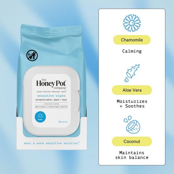 The Honey Pot Company Sensitive Daily Feminine Cleansing Wipes #3