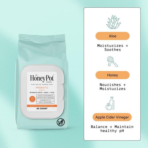 The Honey Pot Company Prebiotic Feminine Cleansing Wipes #3