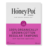 Organic Cotton Regular, BPA-Free Applicator Tampons