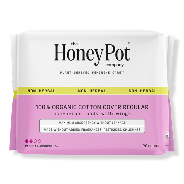 The Honey Pot Company Non-Herbal Regular Pads with Wings #1