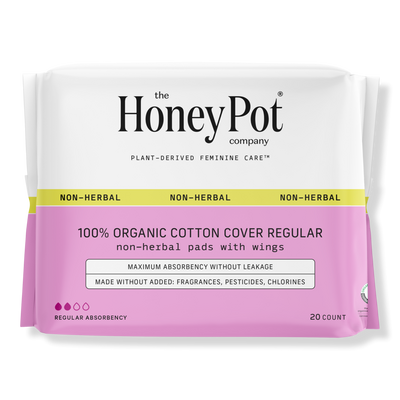 The Honey Pot Company Non-Herbal Regular Pads with Wings