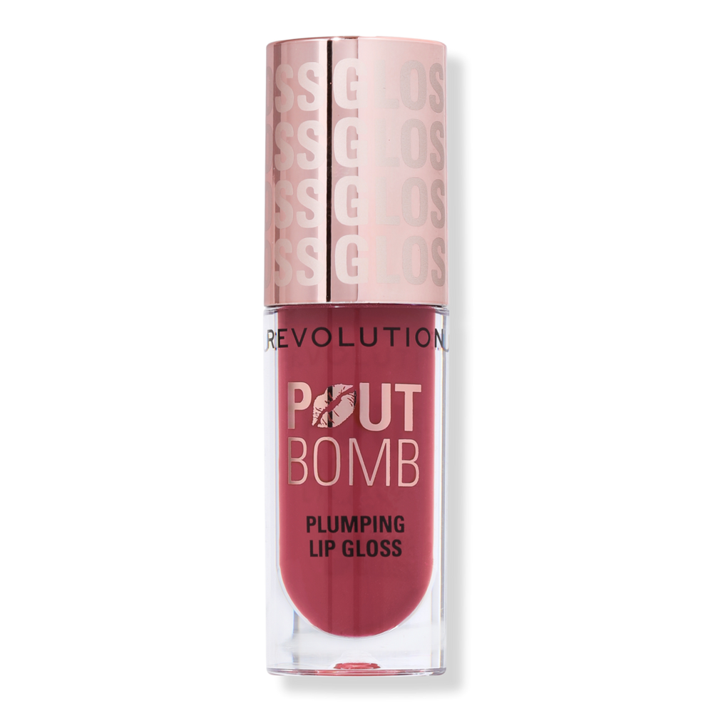Revolution Beauty Pout Bomb Plumping Gloss - Wild Mauve Pink