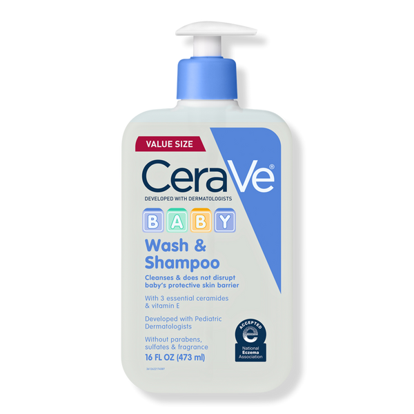 CeraVe Baby Wash & Shampoo, 2-in-1 Gentle Tear-Free Cleanser for Sensitive Skin & Hair #1