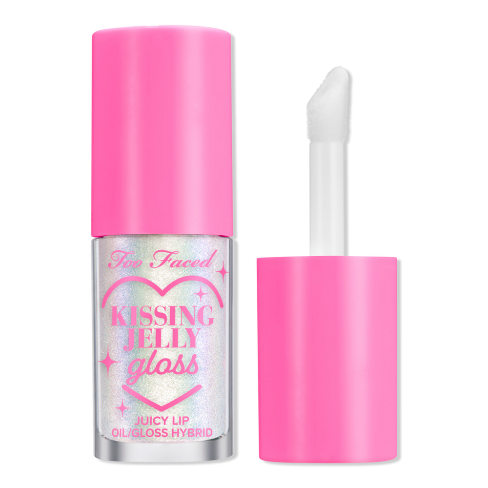 Too Faced Kissing Jelly Hydrating Lip Oil Gloss - Strawberry Frosting