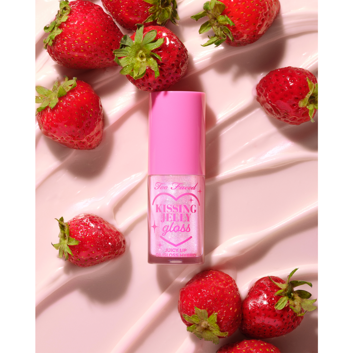 Kissing Jelly Hydrating Lip Oil Gloss - Strawberry Frosting