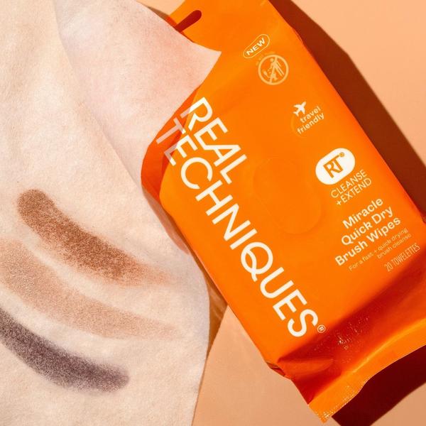 Real Techniques Miracle Quick Dry Makeup Brush Wipes #6