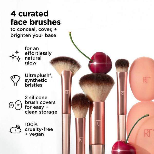 Real Techniques Cherry On Top A Brighter Hue Base Brush Set #3