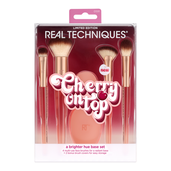 Real Techniques Cherry On Top A Brighter Hue Base Brush Set #6