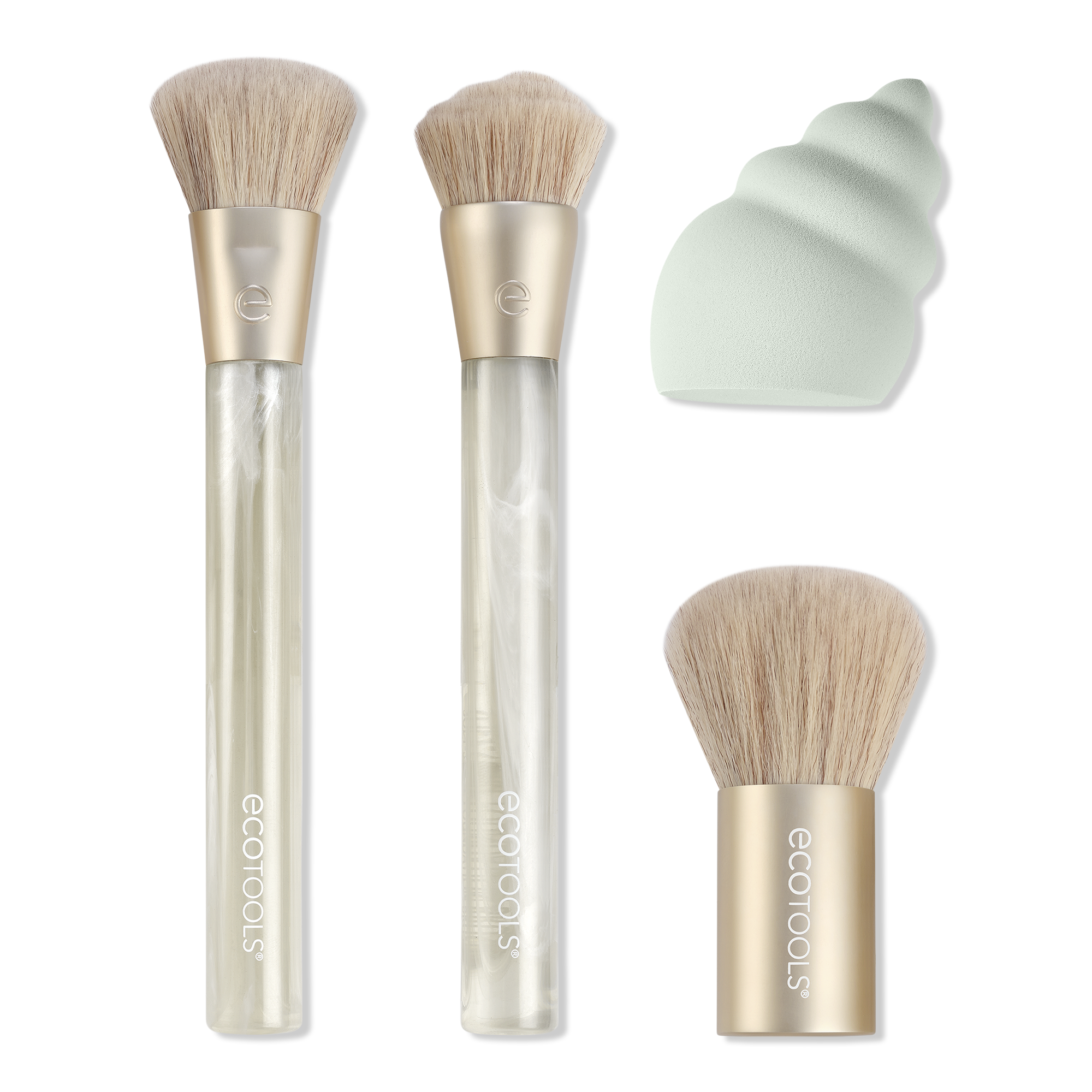 EcoTools Sea Gems Face Makeup Brush & Sponge Set #1