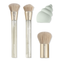 Sea Gems Face Makeup Brush & Sponge Set