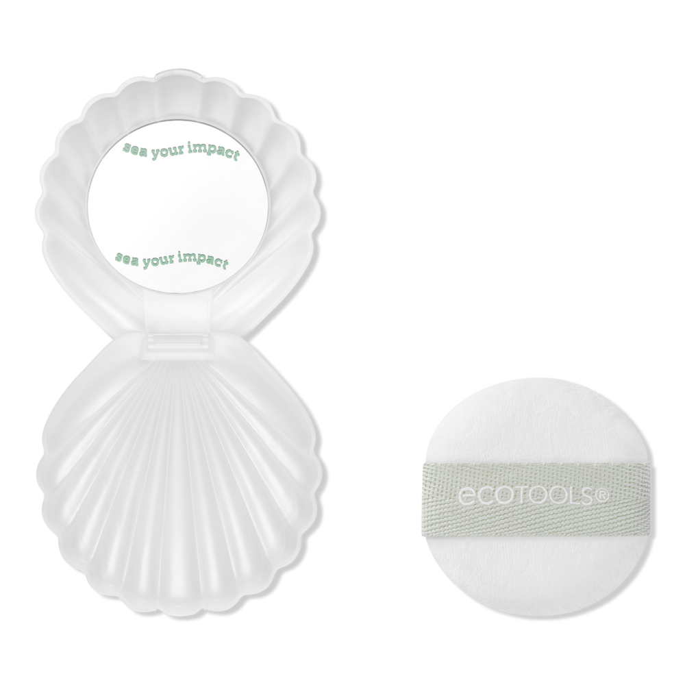 Sea Gems Pearl Powder Puff + Travel Case