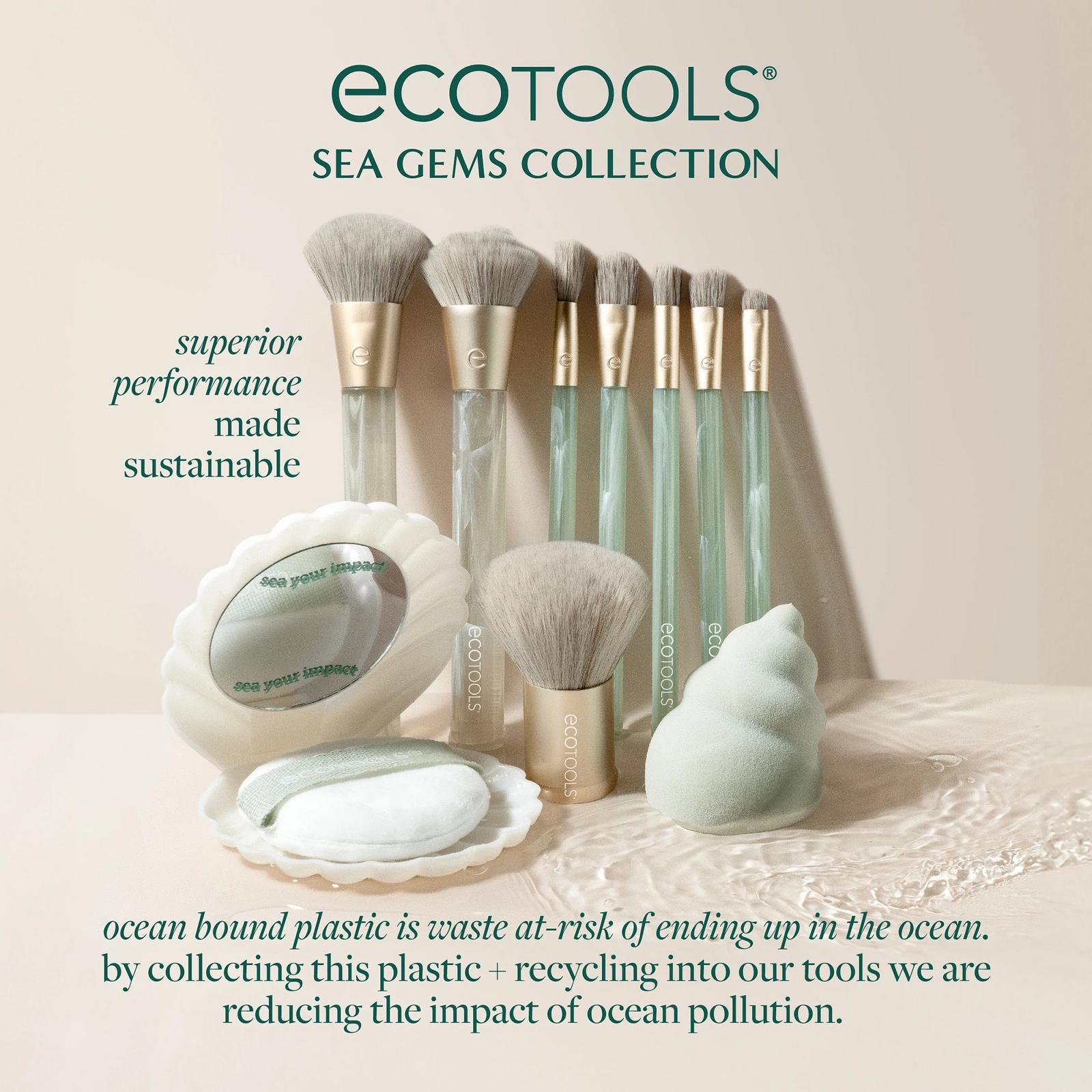 Sea Gems Pearl Powder Puff + Travel Case