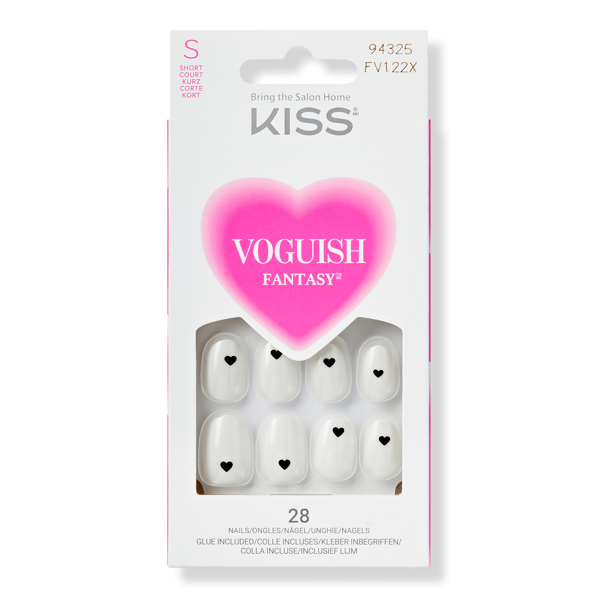 Kiss Voguish Fantasy It's Love Valentine's Day Press On Nails #1