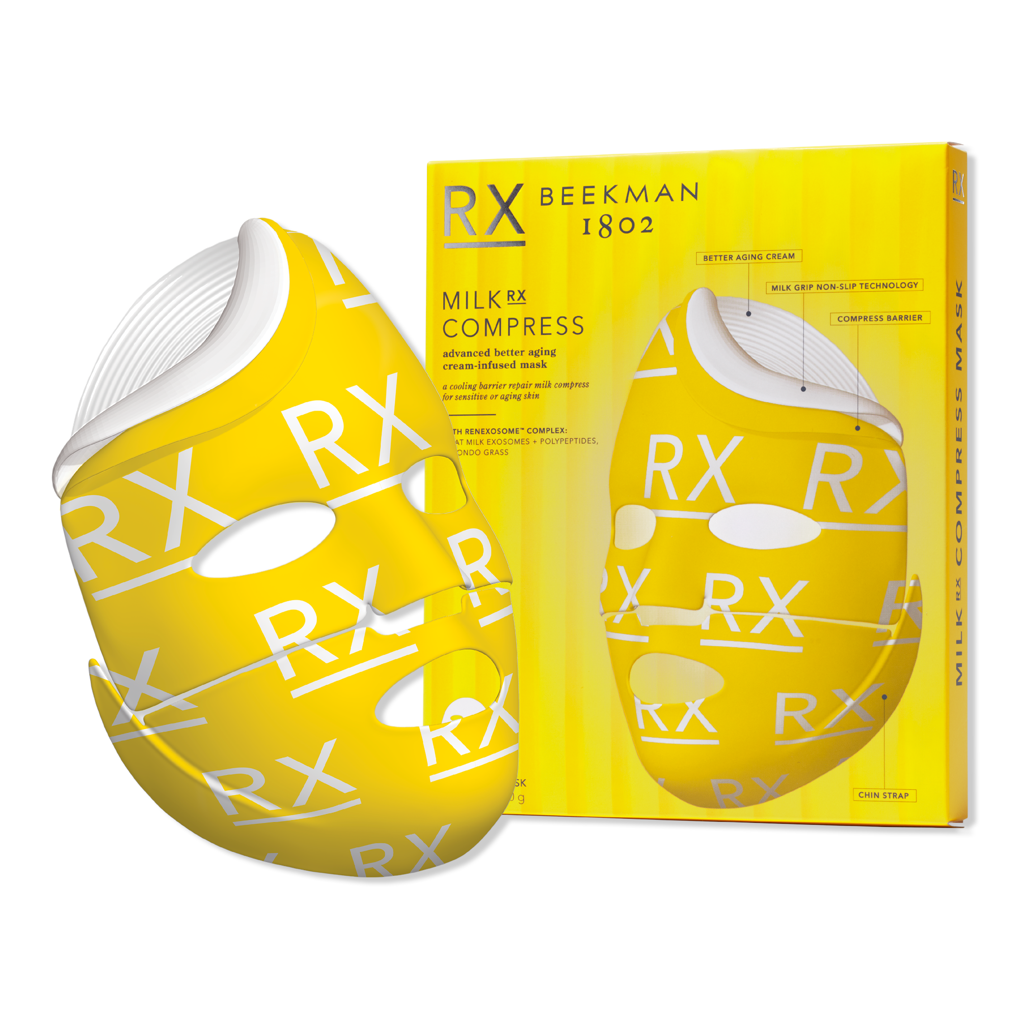 Beekman 1802 Milk RX Compress Advanced Better Aging Sheet Mask #1