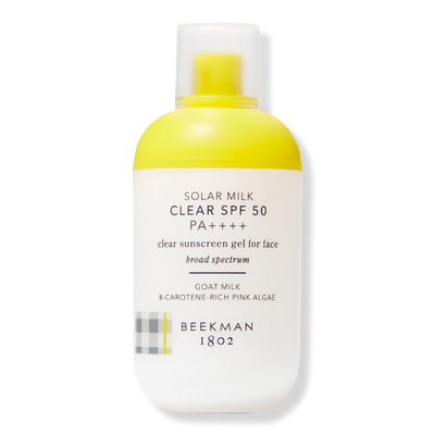 Beekman 1802 Solar Milk Clear SPF 50 Clear Sunscreen Gel