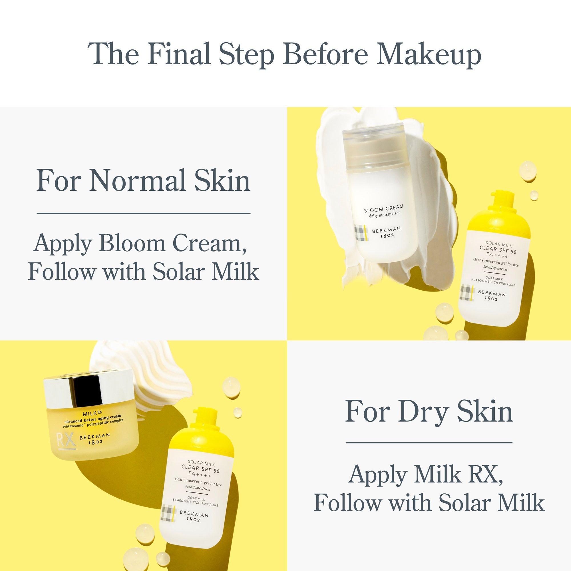Прозрачный солнцезащитный гель Beekman 1802 Solar Milk Clear SPF 50 — фото 7