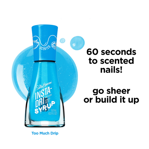 SIRUP LP2枚セット♢FEEL GOOD+BLUE BLUR Sally Hansen - The Drizz Insta-Dri Syrup Nail Polish Collection