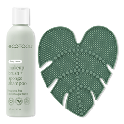 EcoTools Makeup Brush + Sponge Shampoo & Cleansing Pad Bundle