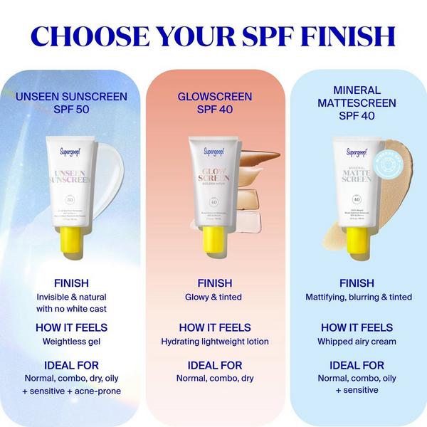 Supergoop! Mini Unseen Sunscreen SPF 50 Invisible Sun Protection for Face #7