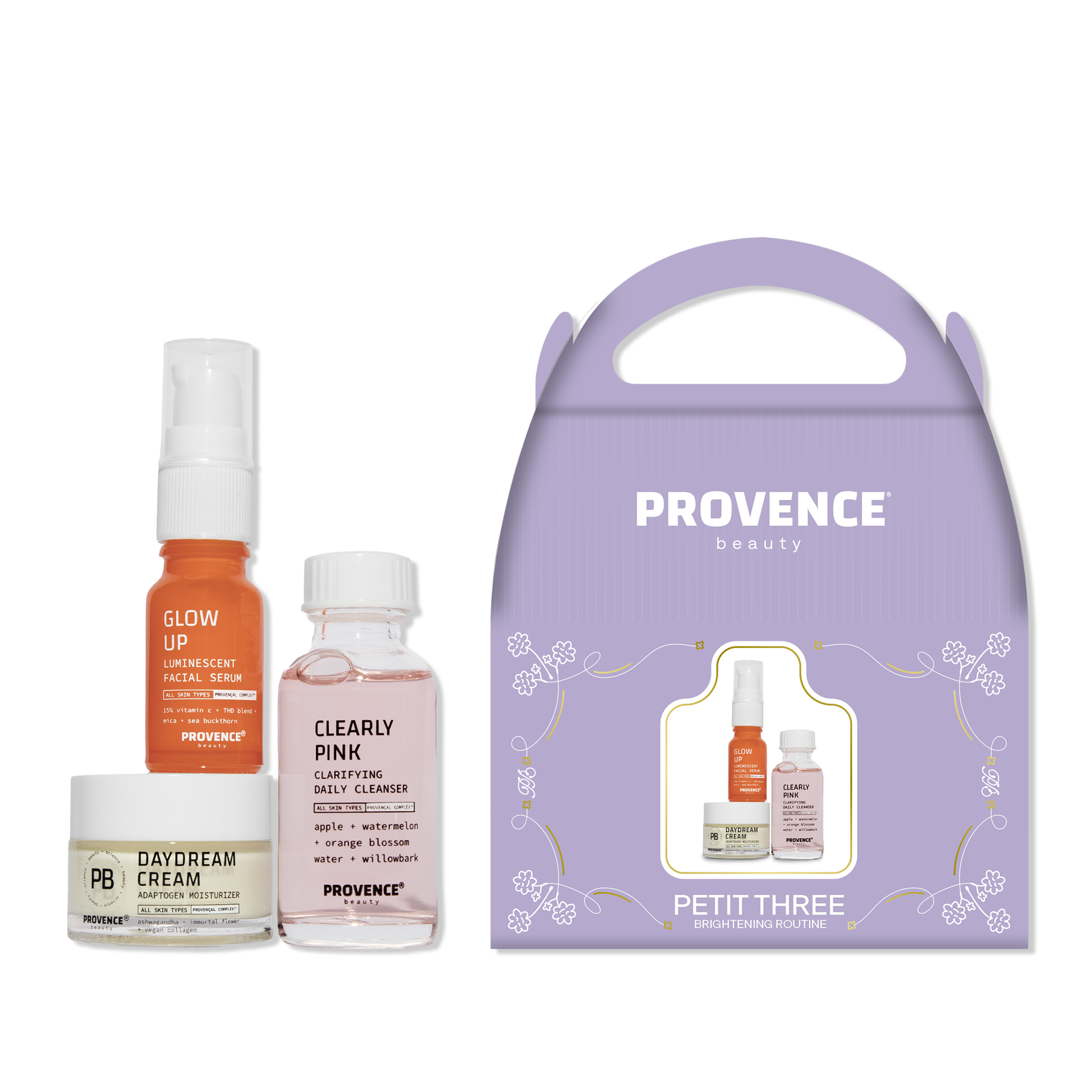 PROVENCE Beauty Petit Three Brightening Routine #1