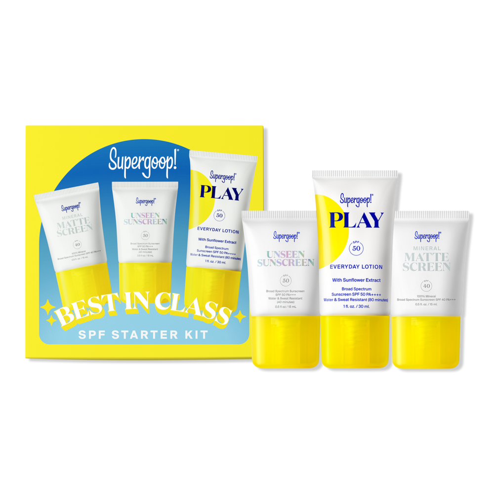 Supergoop Best In Class Spf Starter Kit