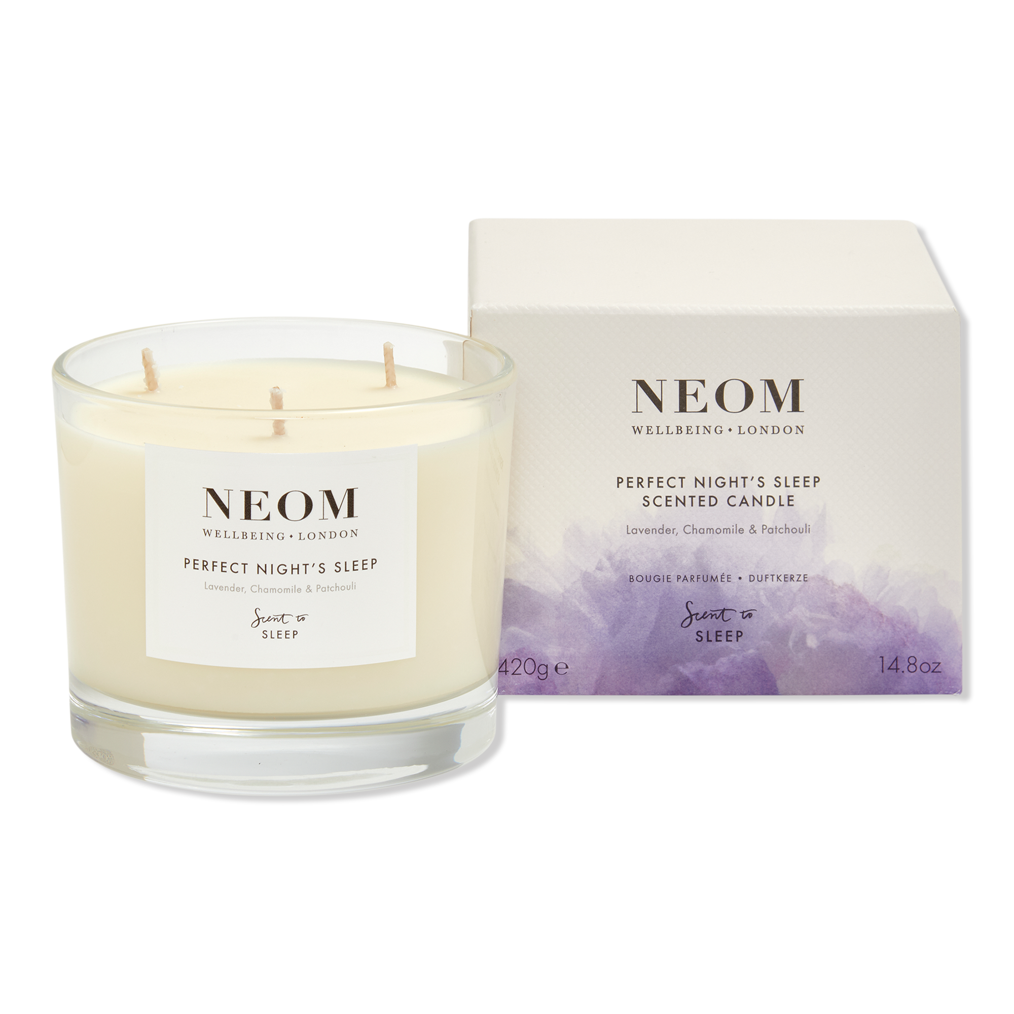 NEOM Wellbeing Perfect Night's Sleep 3 Wick Candle #1