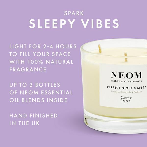 NEOM Wellbeing Perfect Night's Sleep 3 Wick Candle #2