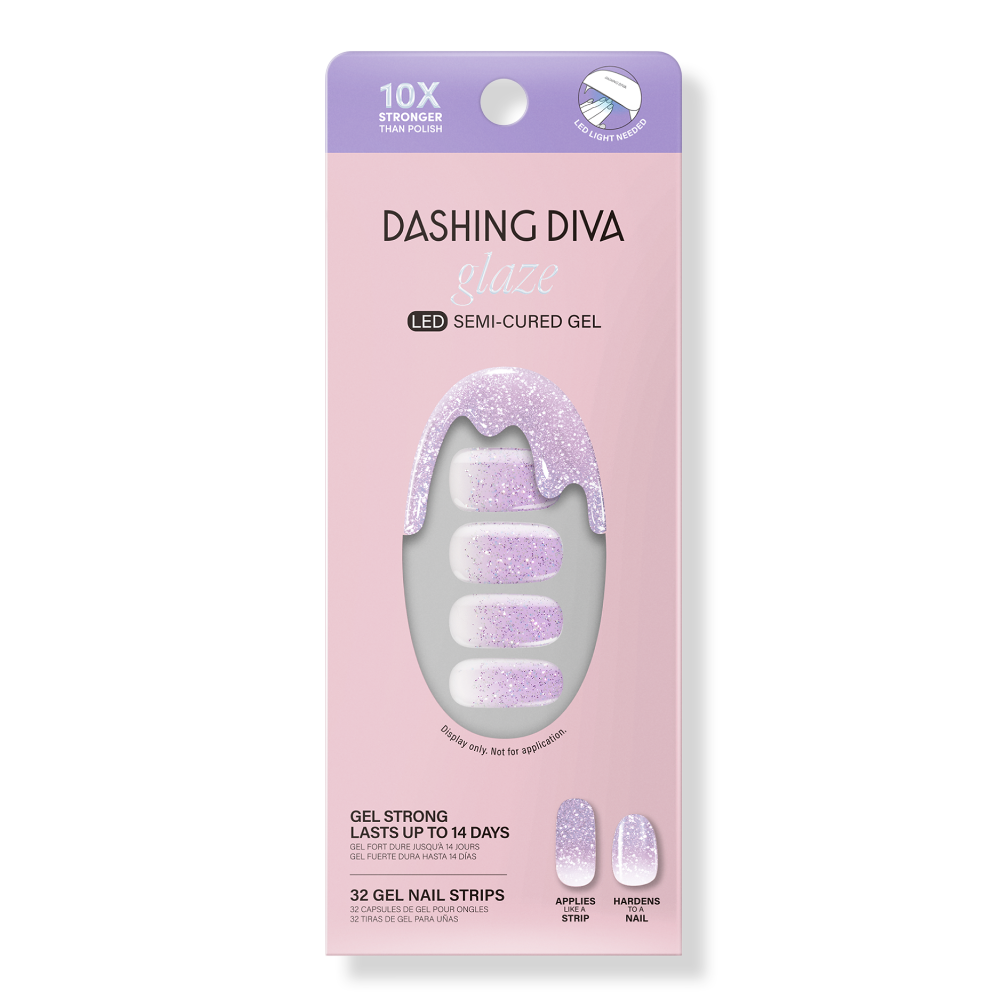 Dashing Diva Glaze Semi-Cured Gel Art #1