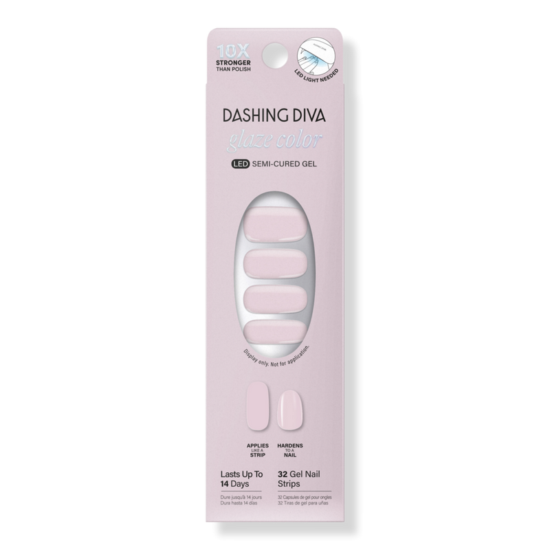 Dashing Diva - Whisper Glaze Color Semi-Cured Gel Nail Strips
