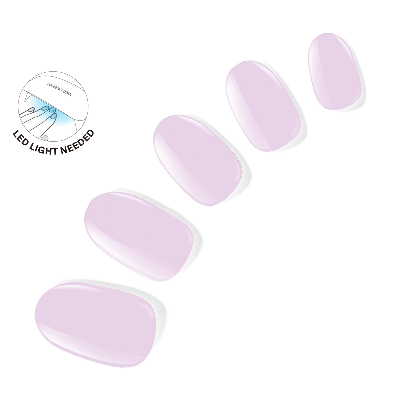Glaze Color Semi-Cured Gel Nail Strips - Muse
