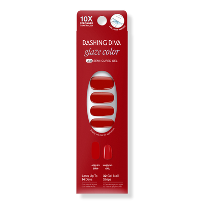 Dashing Diva Glaze Color Semi-Cured Gel Nail Strips