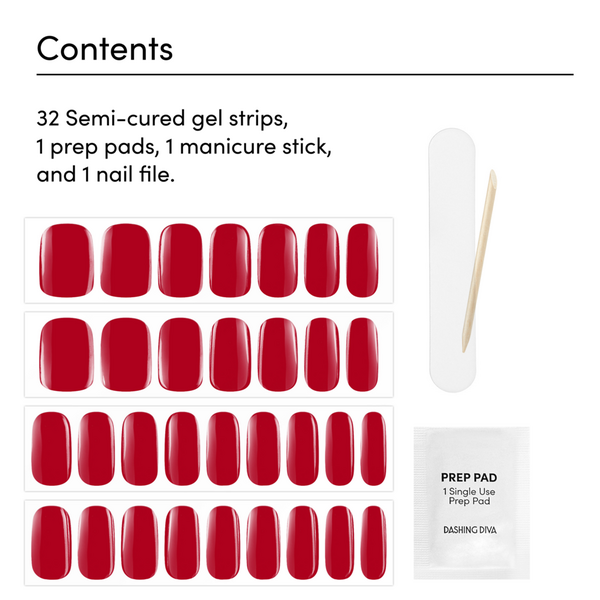Dashing Diva Glaze Color Semi-Cured Gel Nail Strips #2