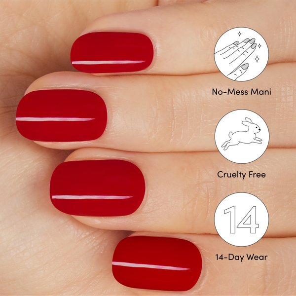 Dashing Diva Glaze Color Semi-Cured Gel Nail Strips #6