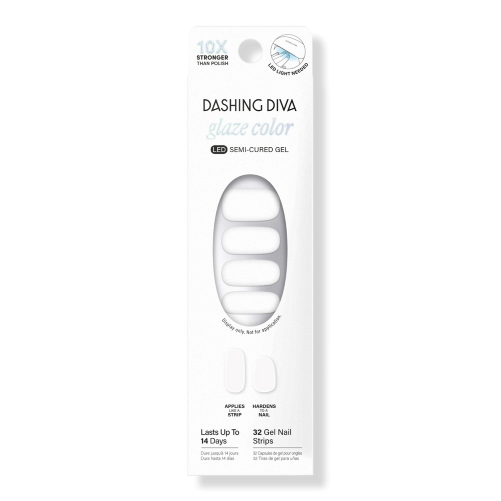 Dashing Diva Glaze Color Semi-cured Gel Nail Strips - Daikon
