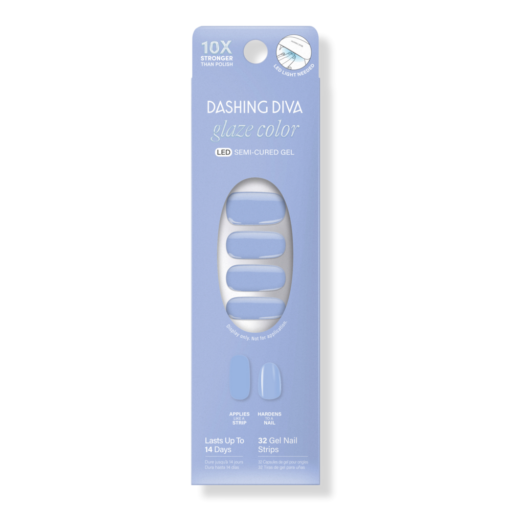 Dashing Diva Glaze Color Semi-cured Gel Nail Strips - Birdie