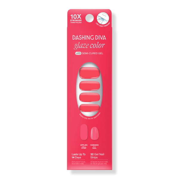 Dashing Diva Glaze Color Semi-Cured Gel Nail Strips #1