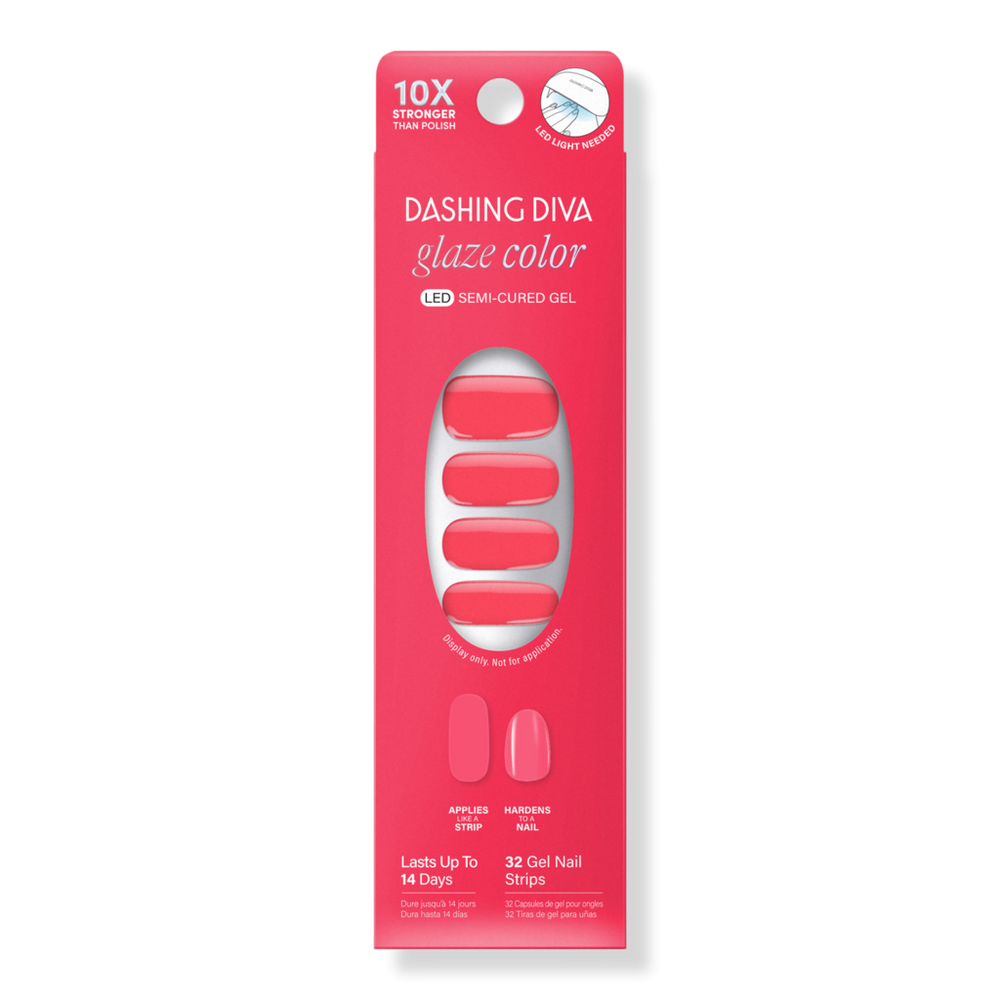 Dashing Diva Glaze Color Semi-cured Gel Nail Strips - Sonic