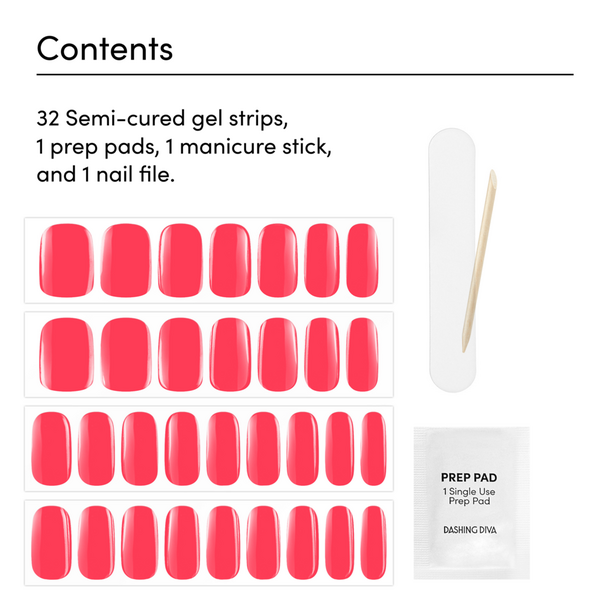 Dashing Diva Glaze Color Semi-Cured Gel Nail Strips #2