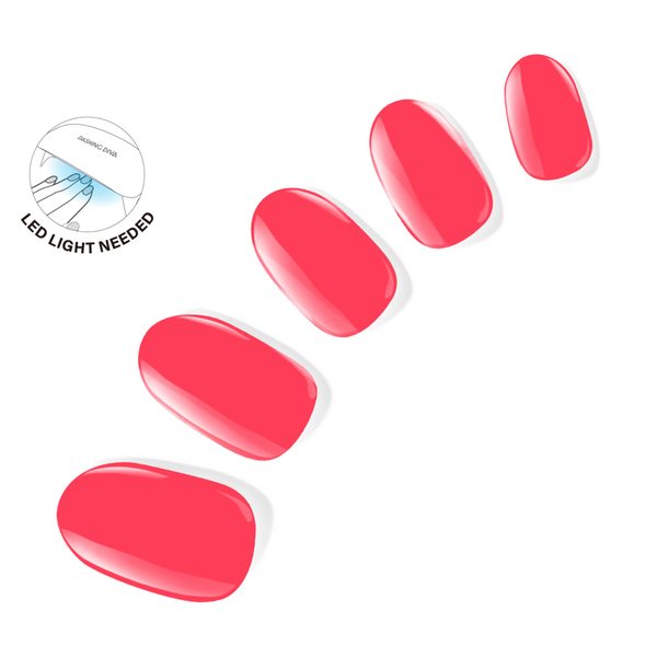 Dashing Diva Glaze Color Semi-Cured Gel Nail Strips #3